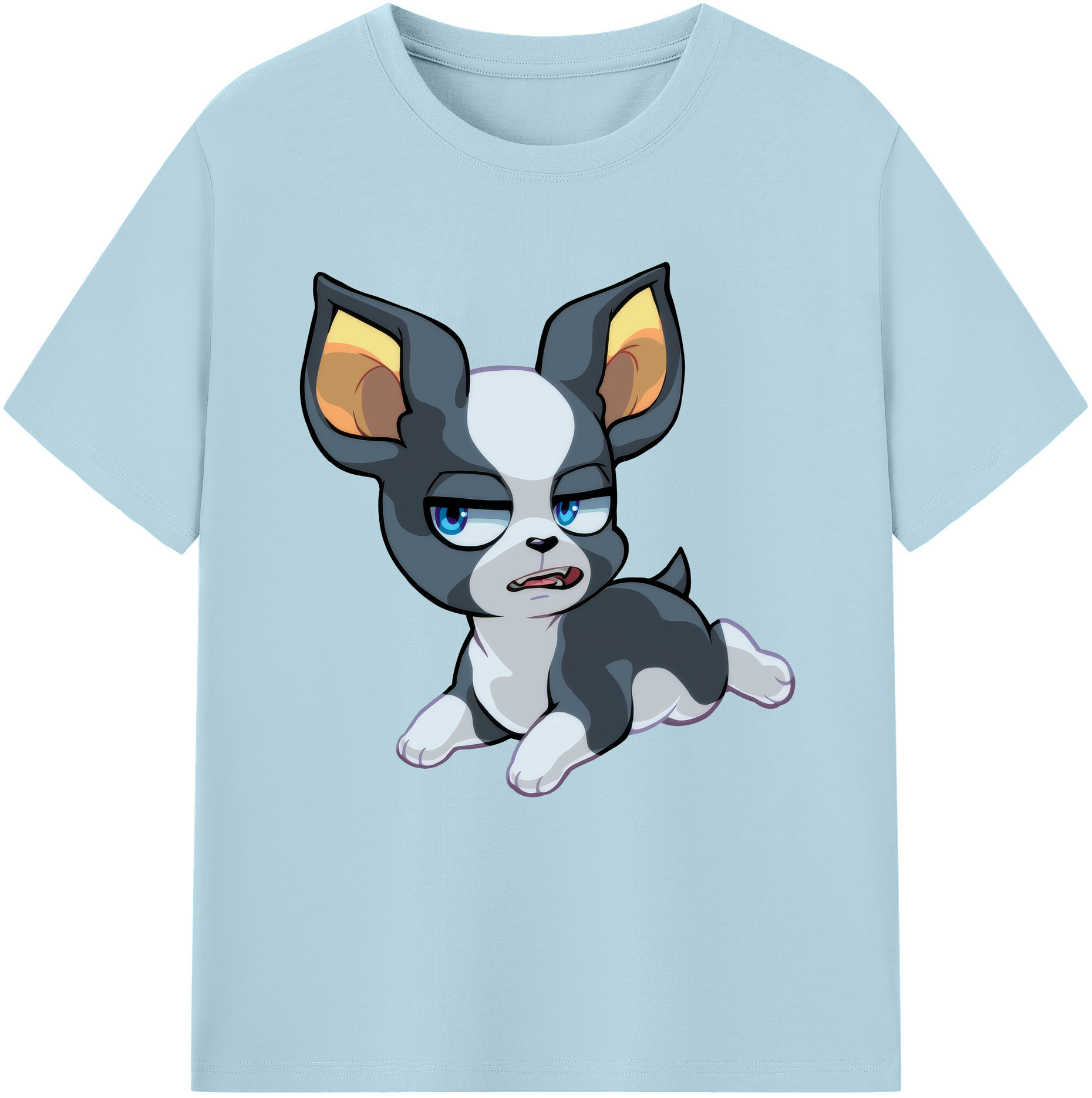 （画像用） ジョジョの奇妙な冒険 イギー JoJo's Bizarre Adventure Iggy 綿100％半袖Tシャツ（フロントプリント）